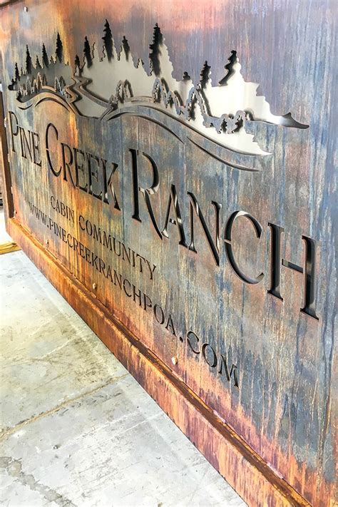 Metal Laser Cut Mailbox Sign 